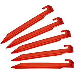 Berger Zelthering 23 cm aus Kunststoff für gemischte Böden, 5er-Pack