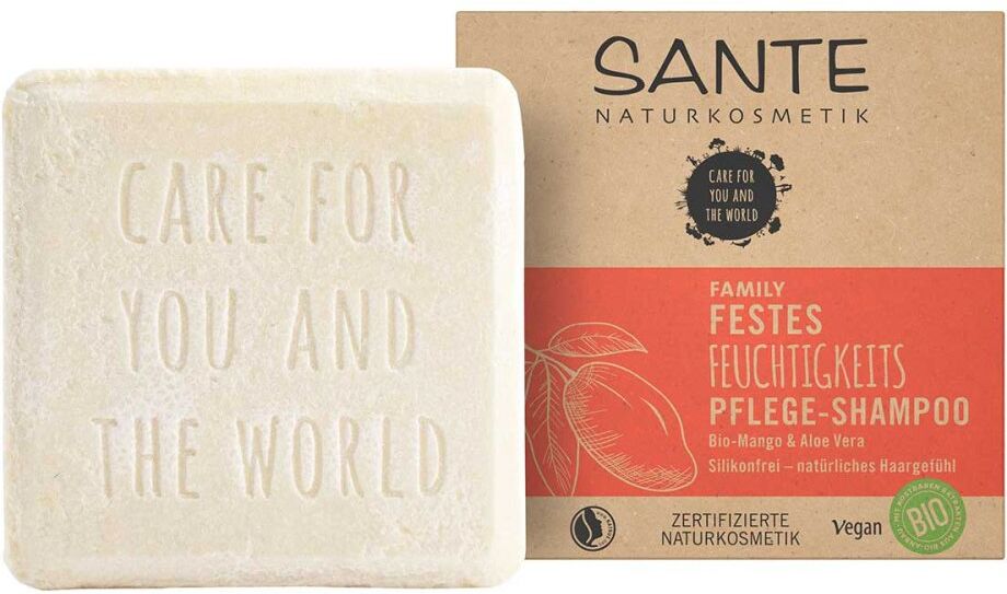 Sante Family Festes Feuchtigkeits Pflege-Shampoo Bio-Mango & Alo 60g