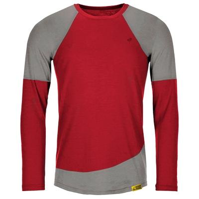 Grüezi Bag - Woodwool Longsleeve Mr. Picard - Merinoshirt Gr L rot