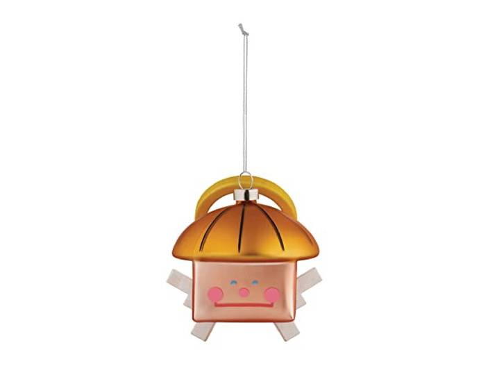 Alessi Kerstversiering van mondgeblazen glas, handgemaakt, meerkleurig, eenheidsmaat