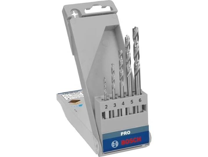 Bosch 5x PRO Wood HSS boorset met centreerpunt