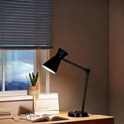 OTTO HOME Tischleuchte "Renell", schwarz, 1, Ø 11,5cm H: 50cm, 1 Stk., Leuchten, Minimalistisch, glänzend, individuell einstellbar, Schreibtischlampe, Tischleuchte