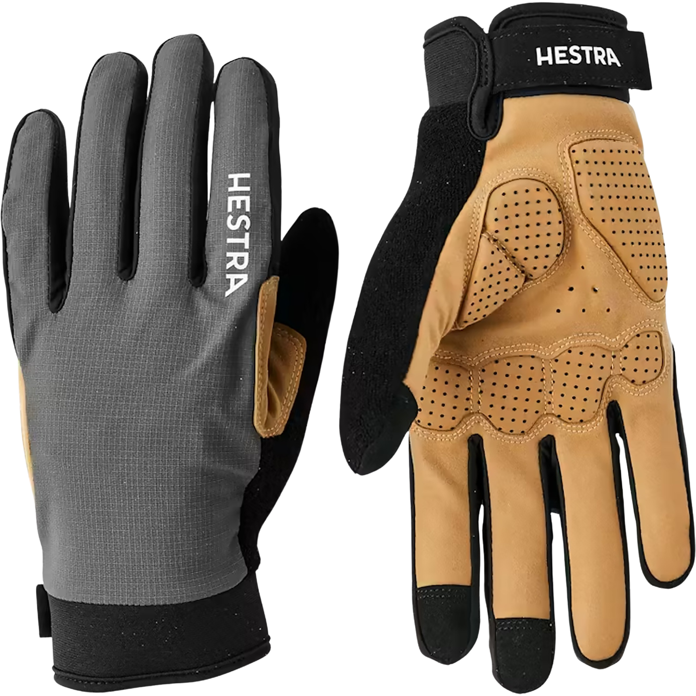 Hestra Bike Guard D3O Long Fingerhandschuhe grau Größe 7 Mountainbike | Gravel | Rennrad