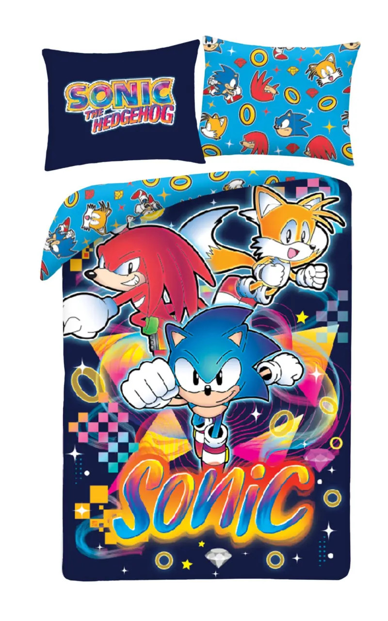 Sonic the Hedgehog Dekbedovertrek voor volwassenen - 140 x 200 cm