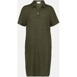 Polokleid Strukturiert Grün 42