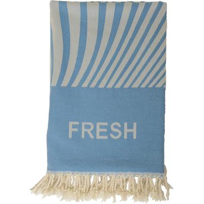 Hamamtuch WEWO FASHION "9850ST", blau (blauwaves), B:100cm L:180cm, Jacquard, Baumwolle, Handtücher, Hamamtuch