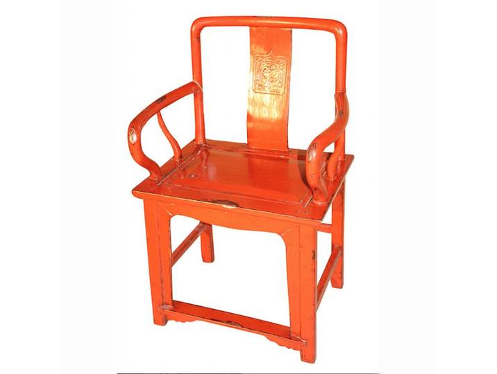 Luxury-Park-Direct Kommode China Stuhl rot antik ca. 100 Jahre.Luxury Park