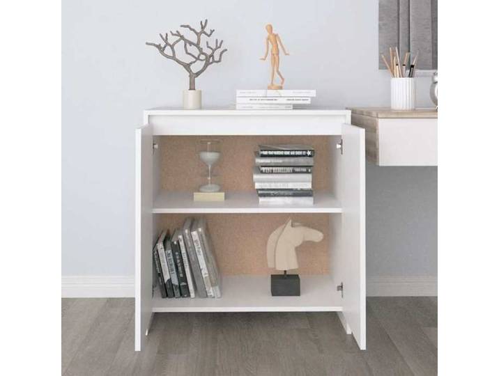 Buffet de rangement - Buffet Blanc 70x41x75 cm - Bois d'ingénierie - Assemblage requis（7210）