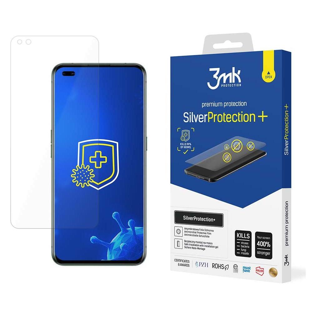 3MK Silver Protect+ Realme X50 Pro 5G Folia Antymikrobowa montowana na mokro (1 Stk., Realme X50 Pro 5G) (3mk SilverProtection+(1099))