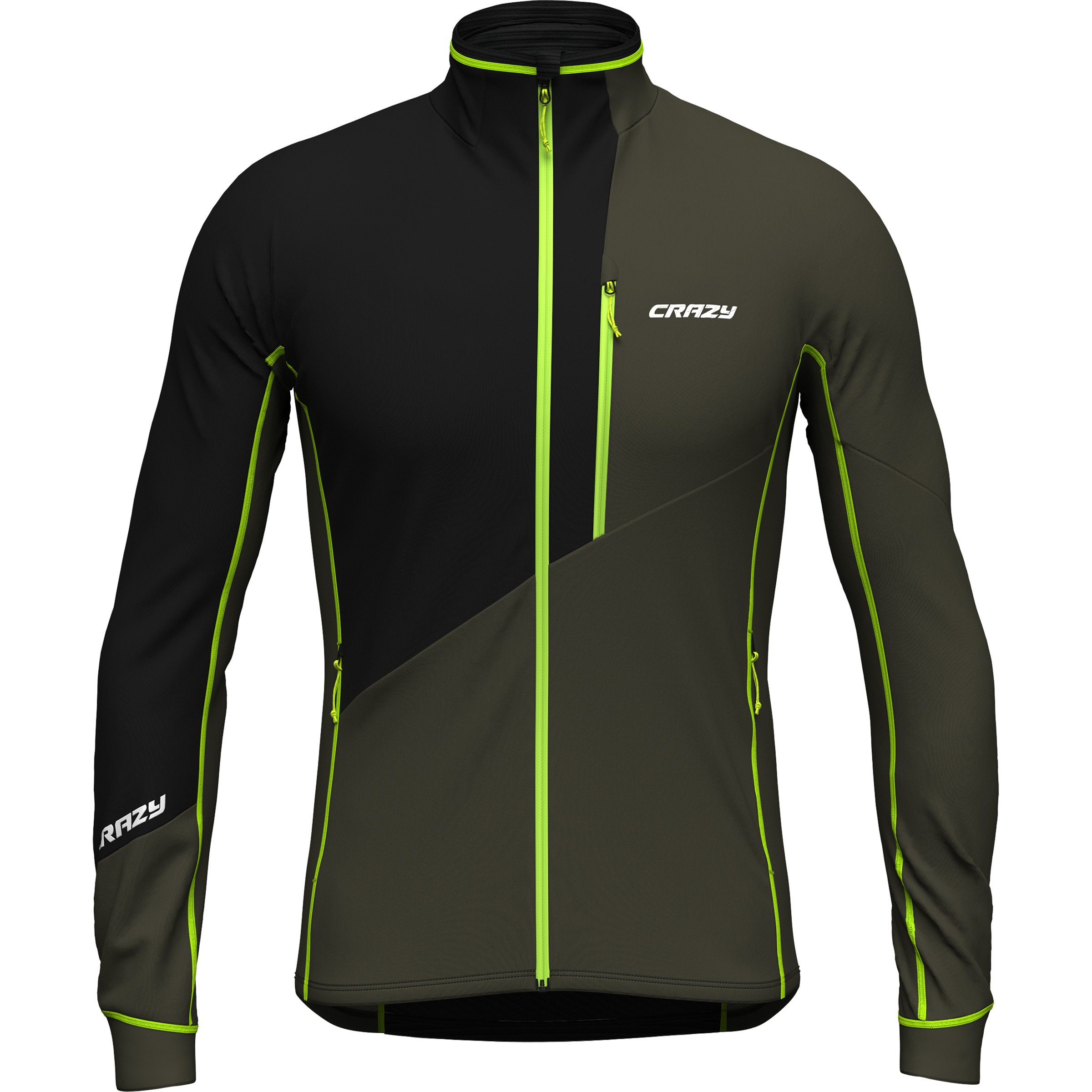 Crazy Acceleration Herren Fleecejacke schwarz Größe L Trekking Wasserabweisend Wasserabweisend