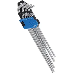 BGS 9375 Satz Winkelschlüssel extra lang & extra kurz T-Profil (für Torx) T10 - T50 9 teilig