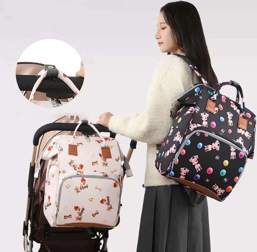INF Sac à Dos Maman Multifonctionnel Grande Capacité - Imperméable & Léger