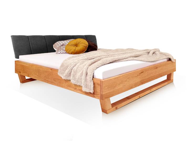DAKONA Holz-Kufenbett mit Polsterkopfteil, Material