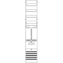 Striebel & John, Verteilerschrank Zubehör, GmbH & Co. KG Zählerfeld komplett KA2223 (2CPX030455R9999)