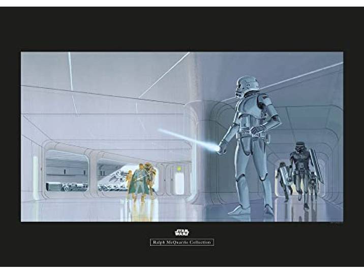 Komar Star Wars Classic RMQ Stormtrooper Hallway - Größe: 70 x 50 cm, Wandbild, Poster, Kunstdruck (ohne Rahmen)