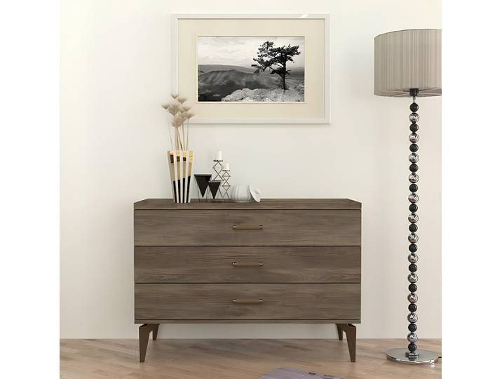 JVmoebel Kommode Elegante schwarze Kommode aus Holz mit modernem Design (Kommode), Made in Europa