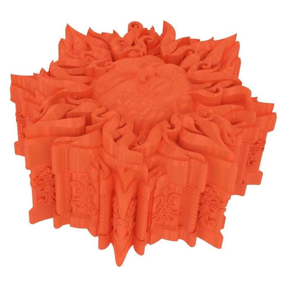 Feldherr Fates End Dice Jail Celestial orange 3D Würfelgefängnis (Kunststoff) (433268)