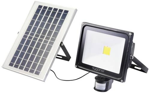 Sygonix SY-5461112 Solar-Spot mit Bewegungsmelder 50W Leuchtfarben: Neutralweiß