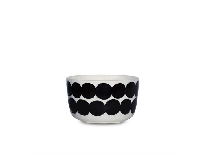 Marimekko - Oiva Siirtolapuutarha Schale 250 ml, weiss / schwarz