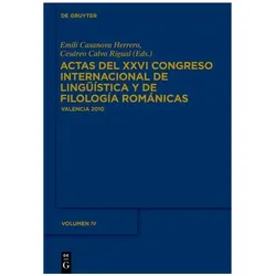 Actes du XXVIe CongrÃ ̈s Internat.4, Fachbücher von Emili Casanova Herrero, Cesareo Calvo Rigual