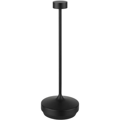 APS LED Tischleuchte "Nissrin" Kabellose USB-C Tischleuchte", schwarz, 1, Ø 8cm H: 25cm, 1 Stk., Leuchten, Spritzwasssergeschützt IP 54, inkl. Dockinstation und Fernbedienung, LED Tischleuchte