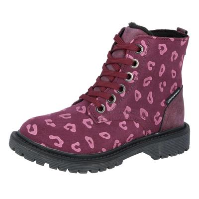 Stiefel LICO "Trendstiefel Malati", Mädchen, Gr. 33, rot, Veloursleder, Schuhe Stiefel