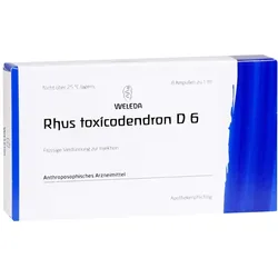 RHUS Toxicodendron D 6 Ampullen 8X1 ml