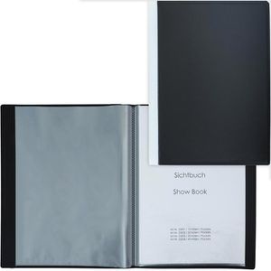 Foldersys Sichtbuch 25001-30, A4, schwarz, 10 Hüllen