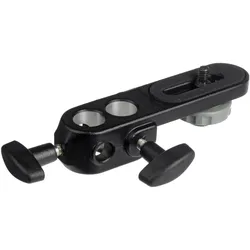 Manfrotto 143BKT Kameraplatte (Stativ Schnellwechselplatte), Stativ Zubehör, Schwarz