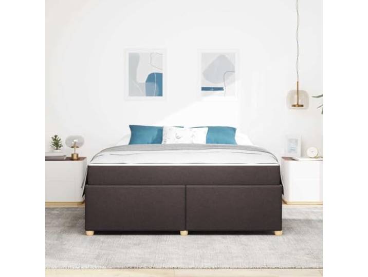 KTHLBRH Doppelbett 180 x 200 cm mit Matratze Technisches Holz, schwarze Beine, einfache Montage, max. Gewicht 280 kg