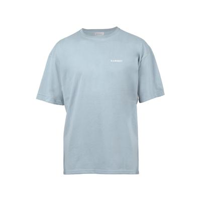 T-Shirt KLEINIGKEIT "Kleinigkeit Klein aber Fein Shört Bois", Herren, Gr. S, blau (breeze blau), 100% Baumwolle, bedruckt, normal, Rundhals, Shirts T-Shirt