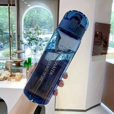 Uplifted Finds 780ml BPA Free Transparent Portable Water Bottle blue