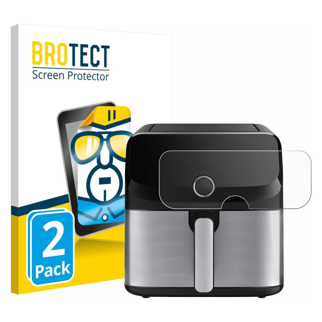 Brotect Schutzfolie für Tefal Easy Fry Mega Displayschutz Displayschutzfolie Folie Klar Transparent (1861561)
