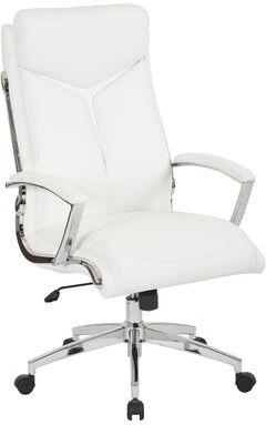 Office Star Products Work Smart Executive Faux Leather High Back Chair