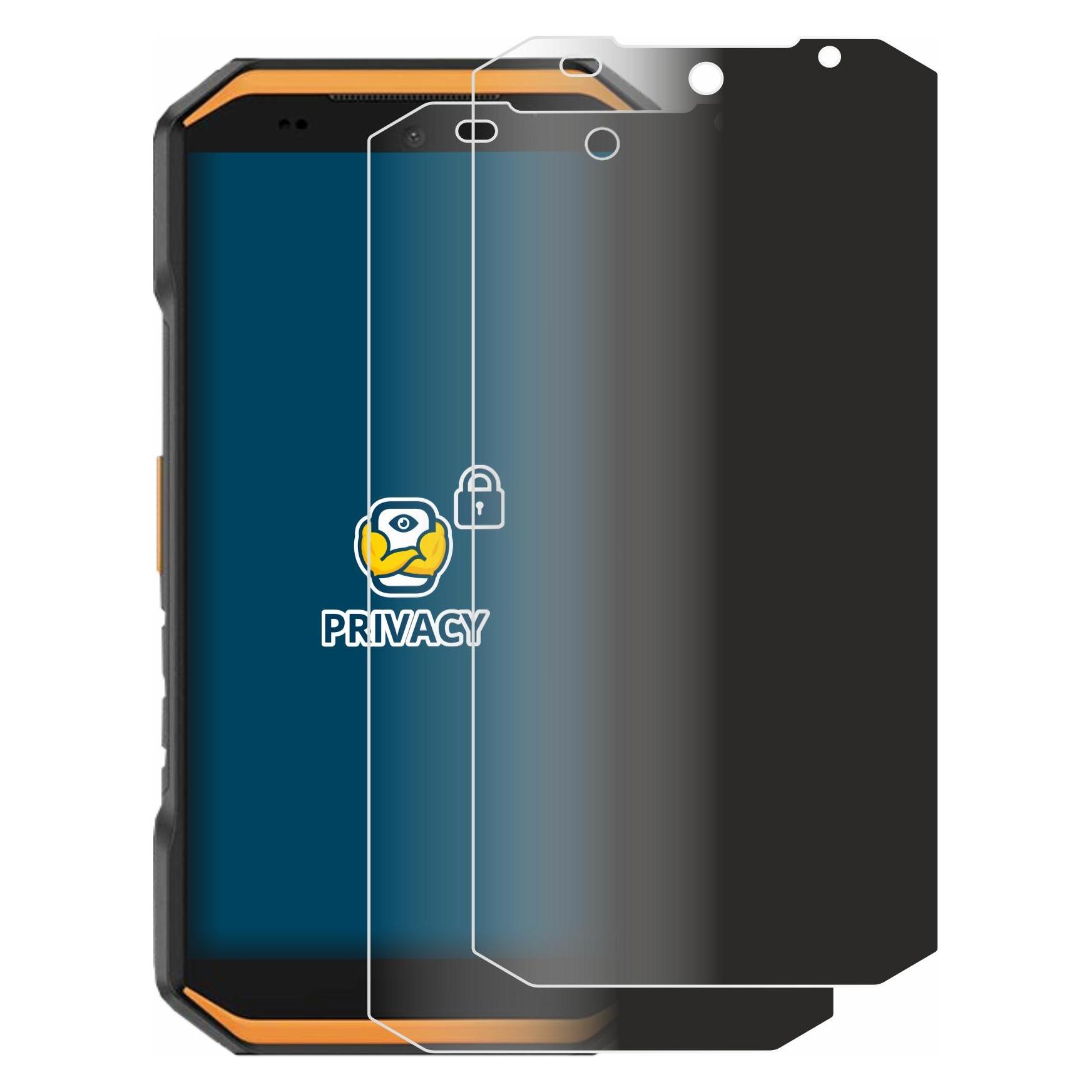 Brotect Sichtschutzfolie Anti-Spy Privacy Folie Blaulicht-Schutz (2 Stk., Ulefone Armor X) (4358963)