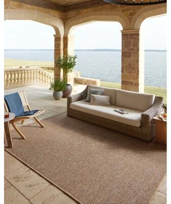 Alexander Home Hampton Natural Indoor/Outdoor Area Rug