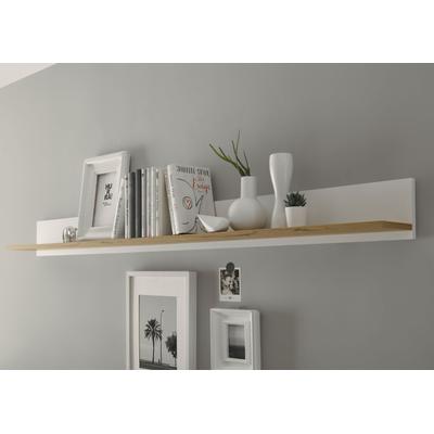 Wandregal HOME AFFAIRE "City/Giron, modernes Wandboard, Wandhalter mit Ablagefläche", weiß, B:170cm H:15cm T:17cm, Holzwerkstoff, Regale, Wandregal, vielseitig einsetzbares Hängeregal