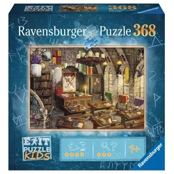 Ravensburger Puzzle - EXIT Puzzle Kids - In der Zauberschule - 368 Teile Puzzle für Kinder ab 9 Jahren