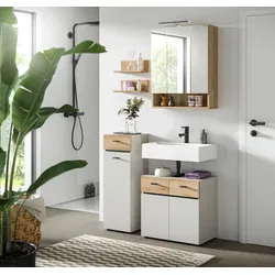 Badezimmer Aqua Eichefarben/Kaschmir