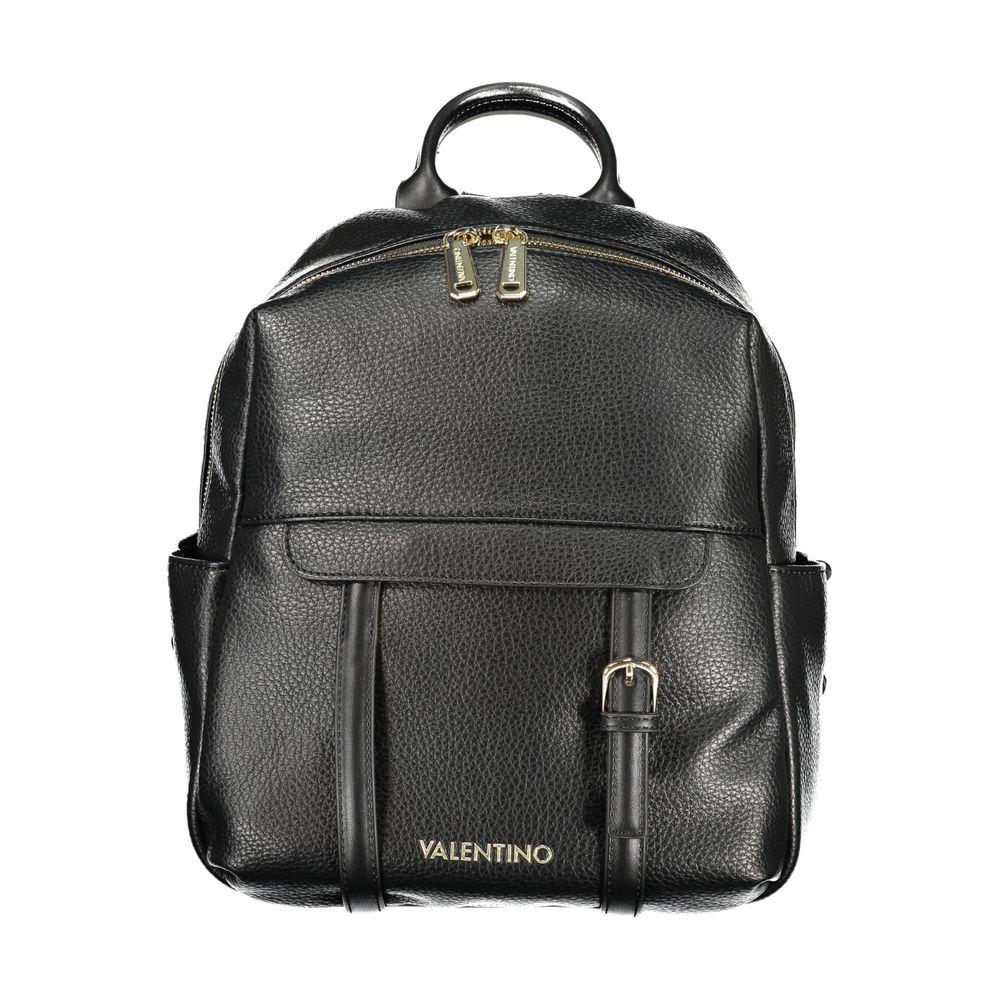 Mario Valentino Schwarzer Polyurethan Damen Rucksack