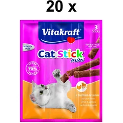 Vitakraft Katzensnack Cat-Stick mini Truthahn & Lamm - 60 x 6g