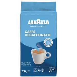 Lavazza Kaffee Decaffeinato, entkoffeiniert, gemahlener Kaffee, Arabica & Robusta, 250 g