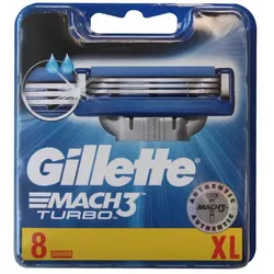Gillete Mach3 Turbo 8 Units XL