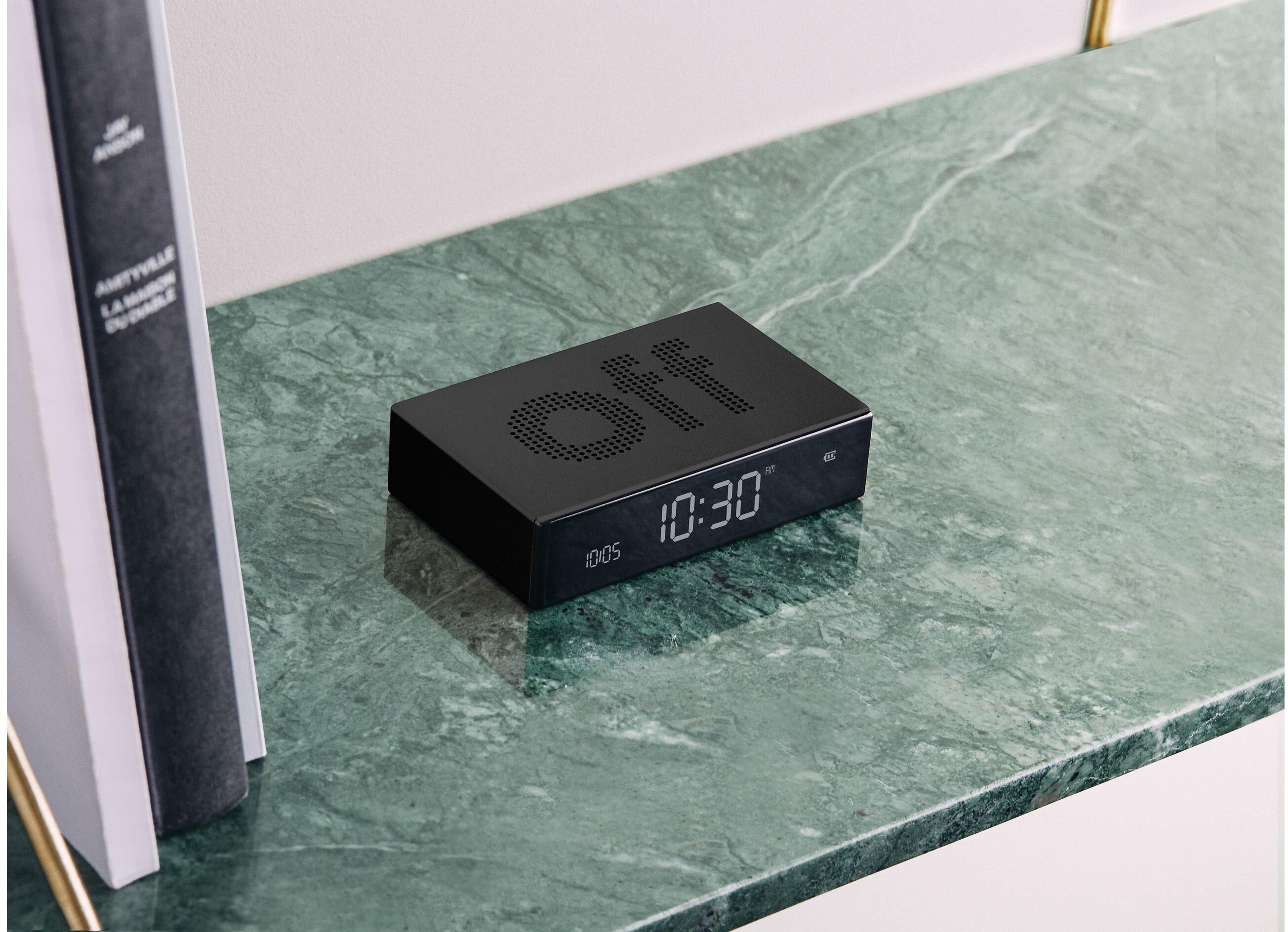 Wecker LEXON "Flip Premium", schwarz, Wecker, Wecker schwarz Einheitsgröße