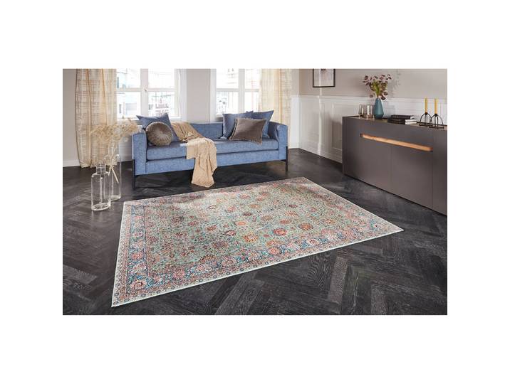 Teppich Mahal I Türkis 80 x 150cm Webstoff