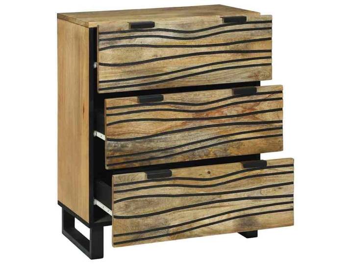 Armoire polyvalente Commode Buffet Marron 60 x 33.5 x 75 cm Bois de manguier massif{16417}