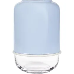 Capsule Vase hellblau mit verstellbarer Höhe