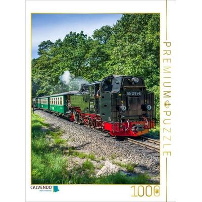 CALVENDO Puzzle Insel Rügen - Rasender Roland | 1000 Teile Lege-Größe 64 × 48 cm Foto-Puzzle für glückliche Stunden