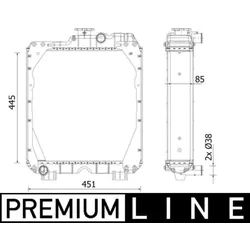 Kühler Motorkühlung MAHLE CR 2288 000P