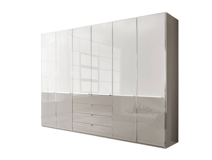 Kleiderschrank SHANGHAI 300 x 216 cm Alpinweiß